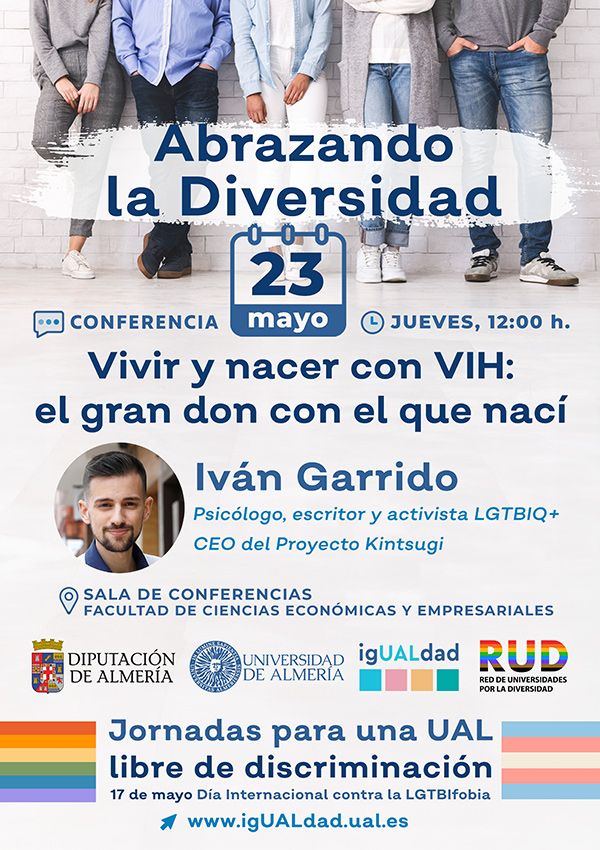 Abrazando la Diversidad. Conferencia: Vivir y nacer con VIH: el gran don con el que nací. 23 de mayo de 2024